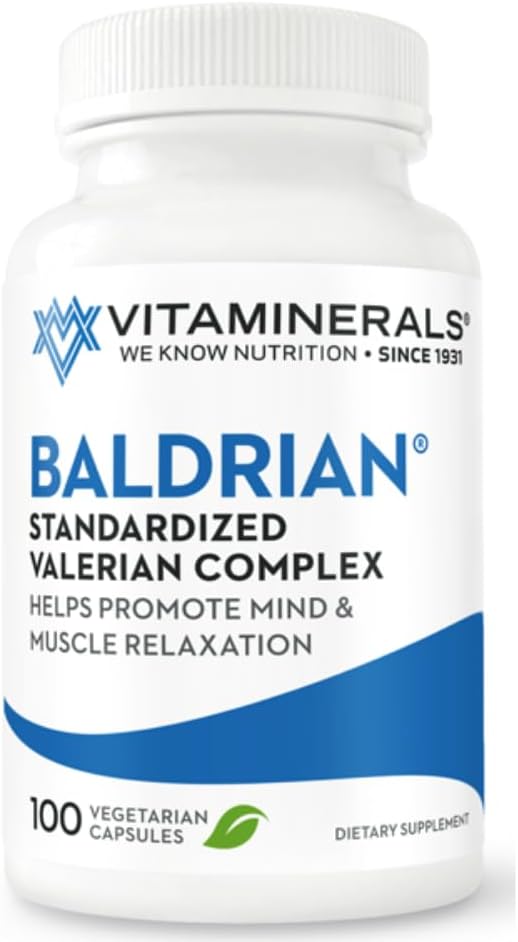 Vitaminerals 33 Baldrian® Original Natural Relaxing Support Standardized Valerian (250)