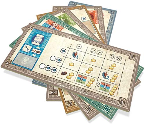 NSKN Teotihuacan Jeu de société avec dés évolutifs et pyramide