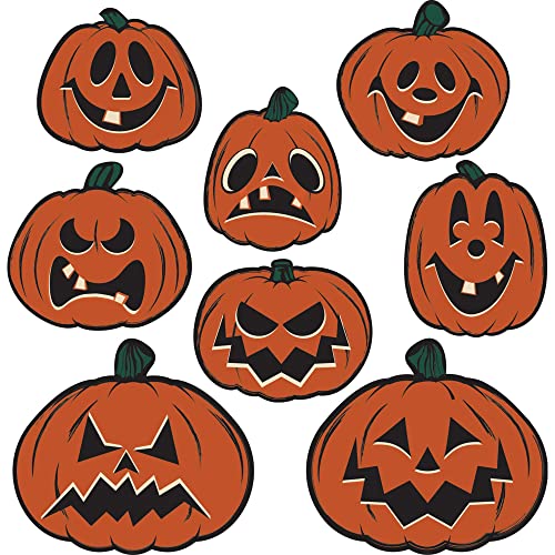 Pumpkin Vintage Halloween Cutouts - 8 Pcs.