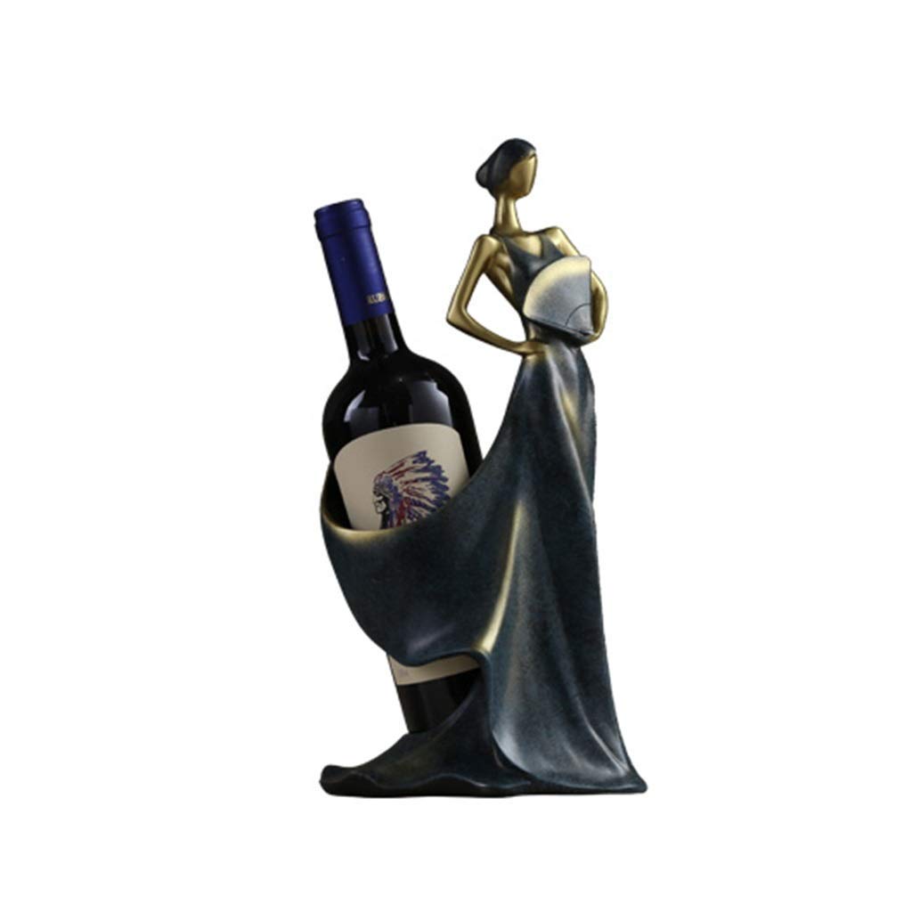 Support bouteille de vin créatif et compact pour meuble de cuisine et étagère de salon