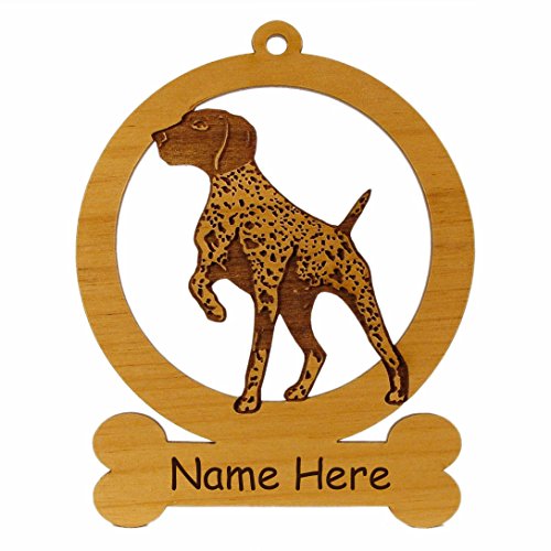 German Shorthair Pointer Ornament 083225 Personalized with Your Dog's Name -  Gulf Coast Laser Graphics