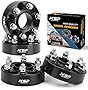 KSP 6x4.5 Wheel Spacers Compatible with Nissan 2005-2023 Frontier| 2005-2012 Pathfinder| 2005-2015 Xterra, 1.5' 6x114.3 Wheel Adapters, 66.1mm HubCentric Rim Spacer with M12x1.25 Studs Black 4PCS