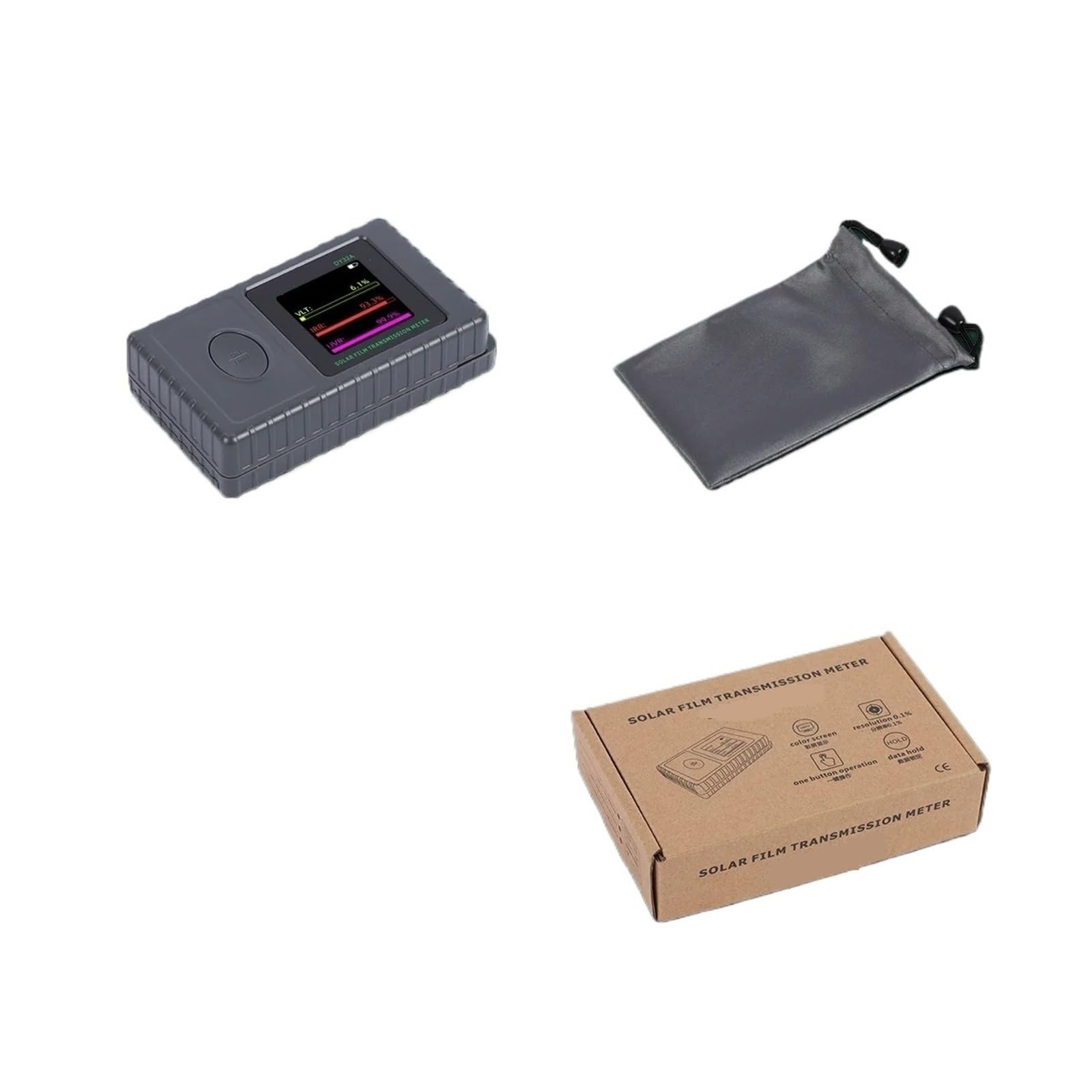 Medidor de transmisión de película solar DY32A Medidor de tinte de ventana portátil Probador de rechazo de UV e IR de transmitancia de luz visible