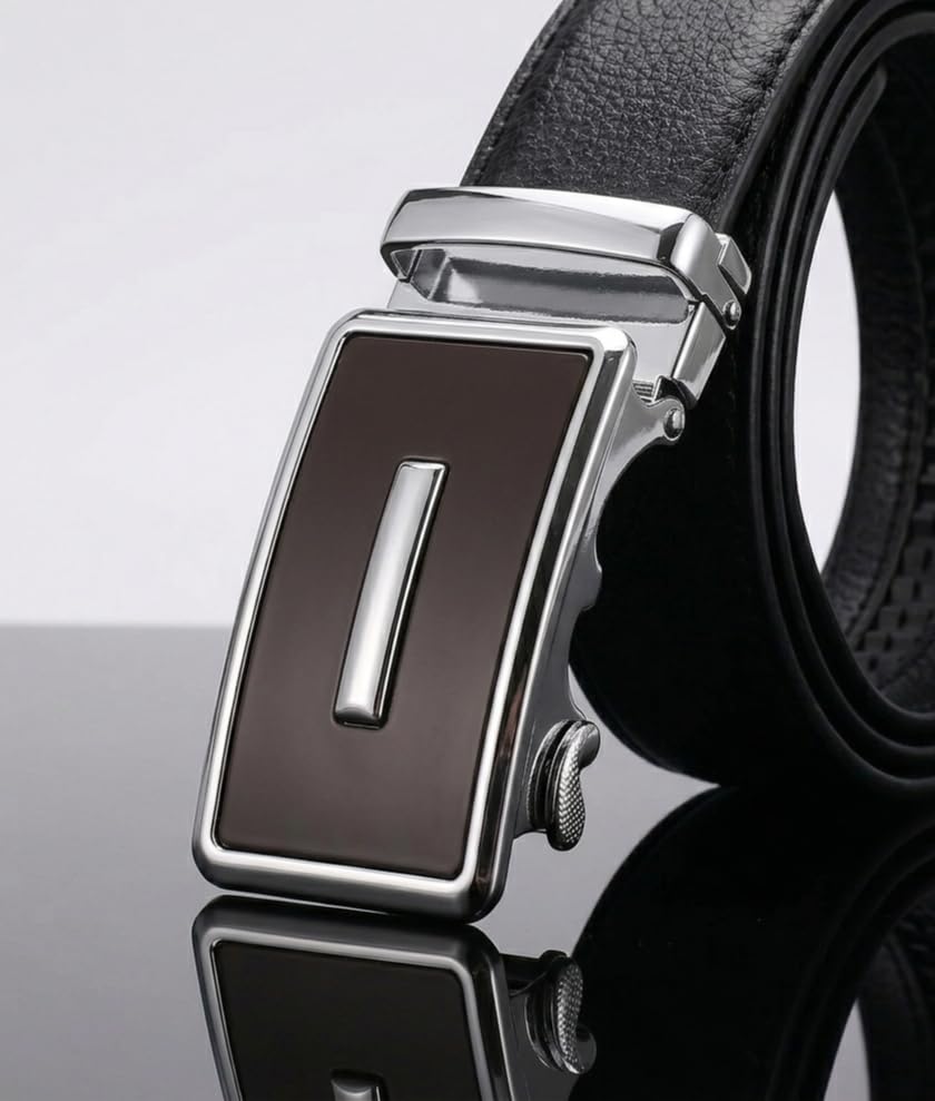 Image of WildHorn Men's Genuine Leather Belt for Men| Premium Auto-Lock Buckle | Adjustable up to 48 inch | Formal & Casual Wear | Micro-Adjust Fit | Stylish Gift Box Included