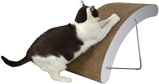 瓦楞纸的猫抓板|创造性的猫玩具耐磨性、耐刮性多角度磨光机 可回收小猫的猫图案