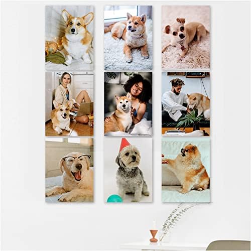 Custom Canvas Prints with Your Photos Personalized Pictures to Dog Portrait Paintings Customized Picture for Pet Photo to Canvas Print – 8×10 inches – 3 Panels