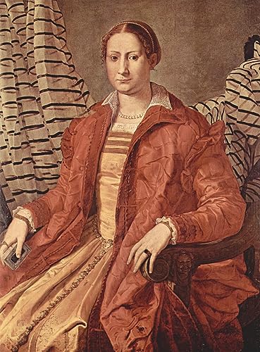 Tableau Portrait d'une femme de Bronzino, impression d'art mural vintage 60x90cm
