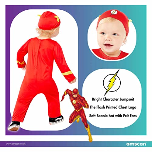 Disfraz de Flash para bebé y niño pequeño traje de superhéroe Warner Bros de Amscan 6