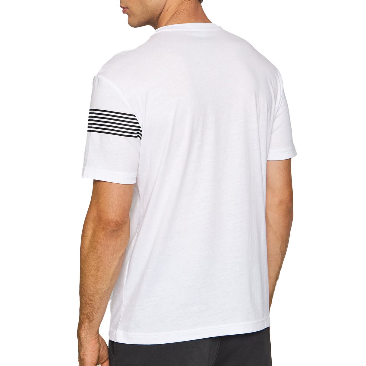 Emporio Armani Maglietta T-Shirt Uomo EA7 6KPT03 PJ3BZ1, Manica Corta, Girocollo, Veste Regolare (Bianco, M)