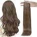 Full Shine 20inch Tape Hair PU Skin Weft Color #8 Ash Brown Tape in Extensions Unprocessed Real Human Hair Skin Weft Tape in Hair
