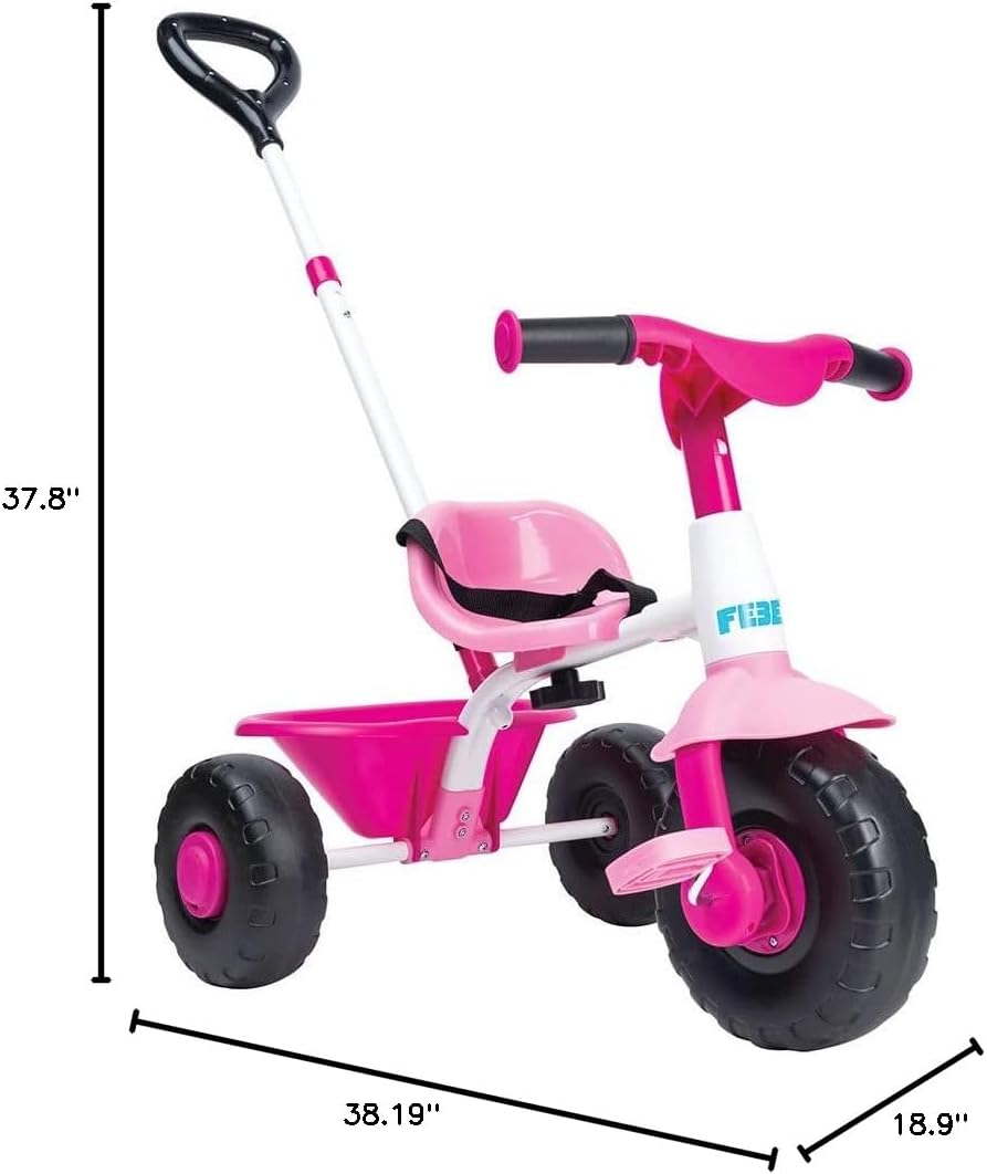 Feber FEBER- Tricycle Trike 2 in 1, Children from 3 Years, Pink (Famosa 800012811)