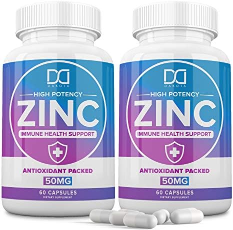 Zinc Picolinate Supplement Vitamin 50mg Pills, Zinc Capsule for Adults Kids for Immune Support System - Raw Zinc Caplets Powerful Alternative to Lozenge, Gummies, Chewable Tablets, Liquid (120 Pills)