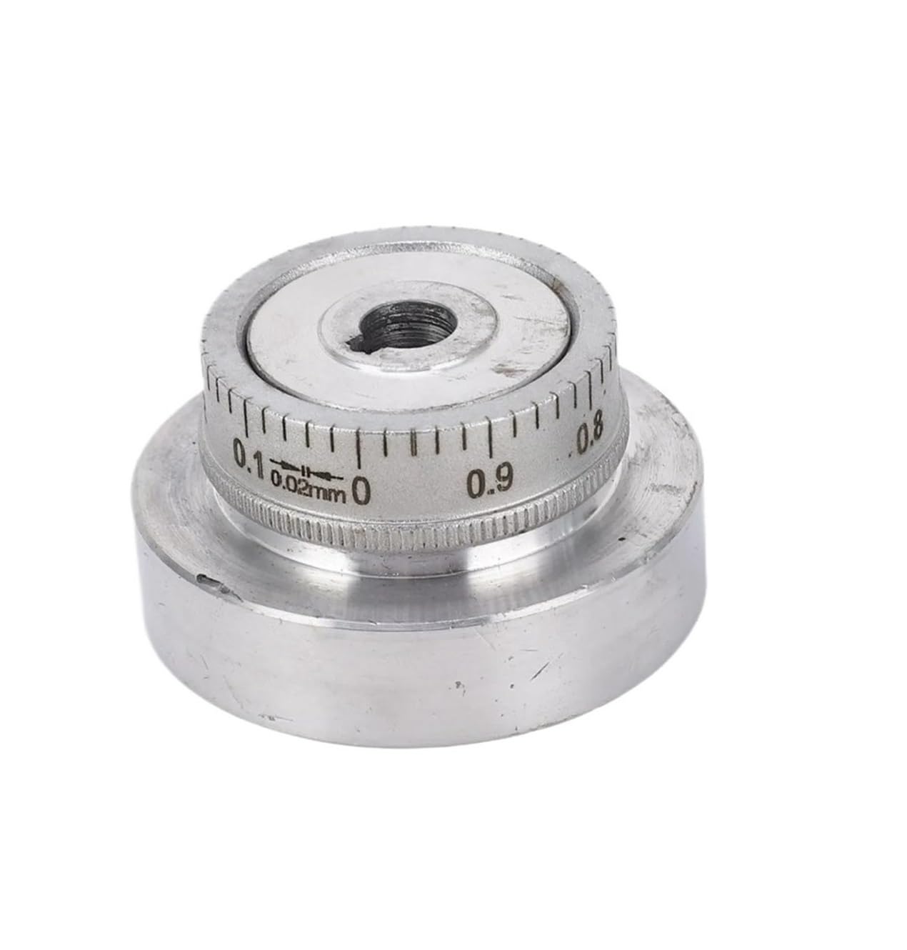 WUDCW Lathe Hand Wheel with Handle Crank Aluminum Alloy 50mm 2in 0‑1mm Scale Size Lathe Hand Wheel with Handle