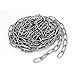 Aexit Pet Dog Material Handling Products Training Clothes Hanging 304 Stainless Steel Coil Chain Silver Coil Chains Tone M2x14.8Ft
