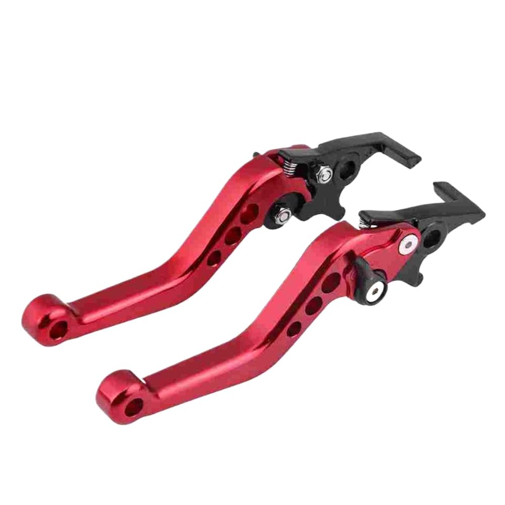 AABjhtpnz 1 Pair CNC Aluminum Motorcycle Scooter Dual Disc Brake Lever Compatible with Various Motorcycle Models Aftermarket Replacement(赤い)