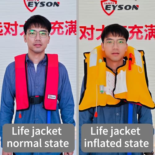 Image of Automatic Inflatable Life Jacket|Life Vest for Adults|PFD Low Profile|Supports up to 330 lbs