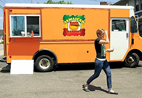 Jamaican Beef Patties Concession Restaurant Food Truck Die-Cut Vinyl Sticker 10 Inches #TOP1