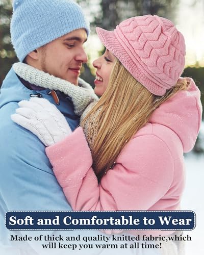 Sombrero de invierno Newcotte para mujer tejido con visera miniatura 5
