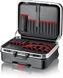 Knipex Mallette à outils BIG Basic Move» vide, 2 roues, poignée télescopique, 54 compartiments d'insertion, 33 litres, rangement outils, 00 21 06 LE - 6