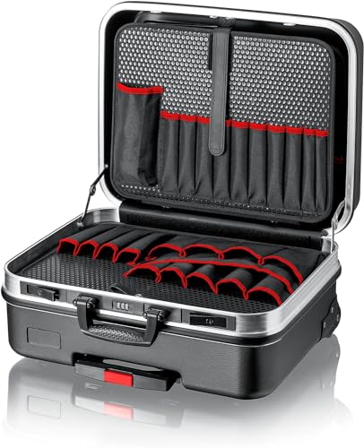 Knipex Mallette à outils BIG Basic Move» vide, 2 roues, poignée télescopique, 54 compartiments d'insertion, 33 litres, rangement outils, 00 21 06 LE - 6