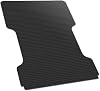 Black Rubber Horizontal Line Truck Bed Floor Mat Liner v2 Compatible with 20-23 Chevy Silverado GMC Sierra 2500 HD 3500 HD 8 Feet 98.2 Long Bed