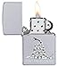 Zippo Don't Tread on Me Satin Chrome Pocket Lighter