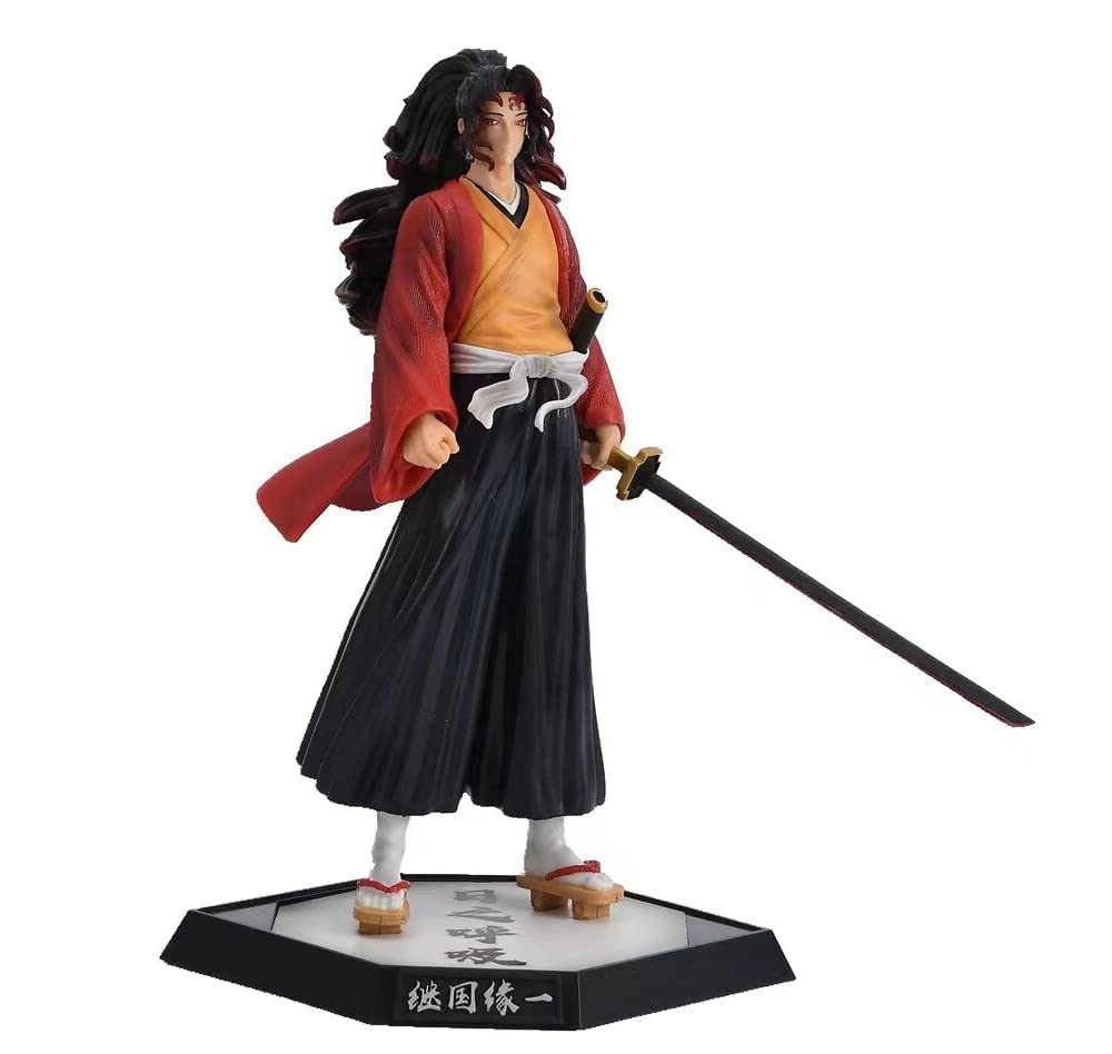 AUGEN Tsugikuni Yoriichi Demon Slayer Action Figure Limited Edition for Car Dashboard, Decoration, Cake, Office Desk & Study Table (30cm)(Pack of 1)