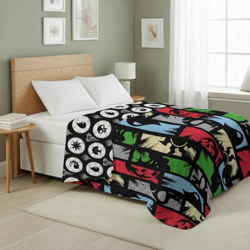Image of Northwest Magic The Gathering Animated Magic Full /Queen Quilted Blanket, Comfy Throw, Adults Boys Girls, Soft Lightweight Bedding for Bed, or Couch, 90 x 90 inches