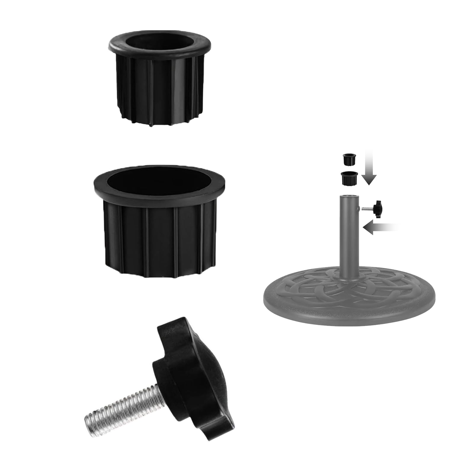 Bague de parasol de terrasse pour stabiliser votre ombrage de jardin cet été