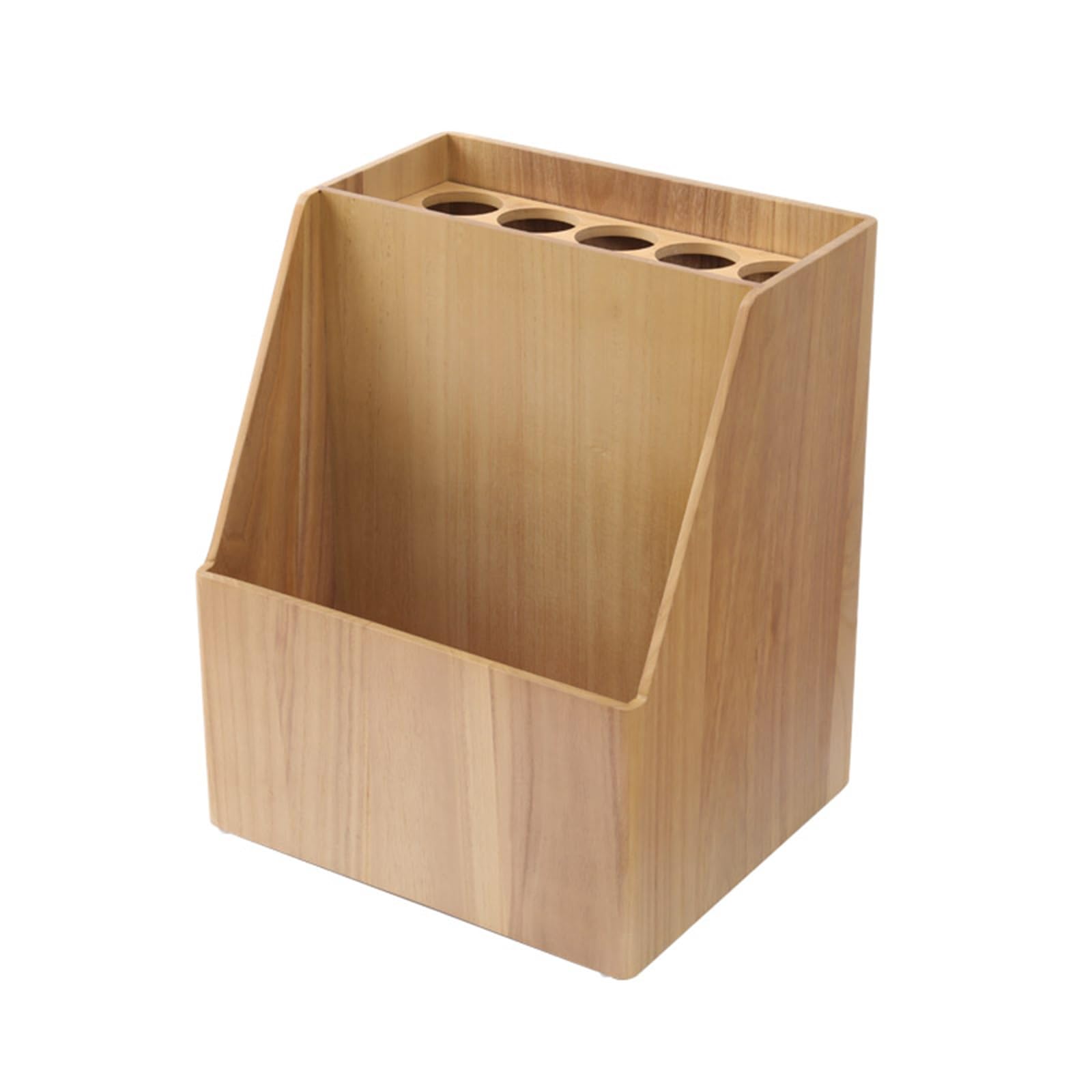 Porte-parapluie en bois maillé pour entrée soignée de maison