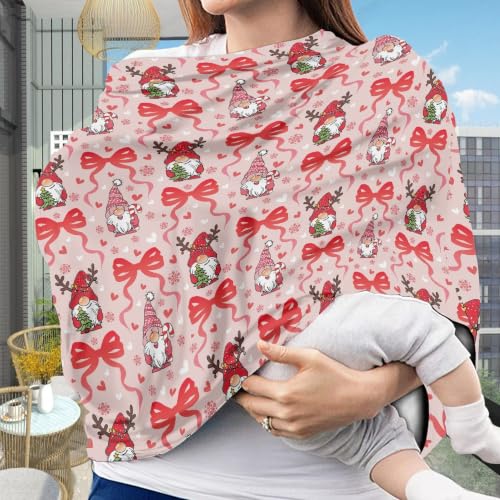 Image of Christmas Car Seat Cover for Baby Girls, Bow