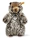 Steiff 084133 Original Plüschtier Burri Murmeltier, Wald und Wiese Kuscheltier ca. 26 cm, Markenplüsch mit Knopf im Ohr, Schmusefreund für Babys von Geburt an, braun meliert