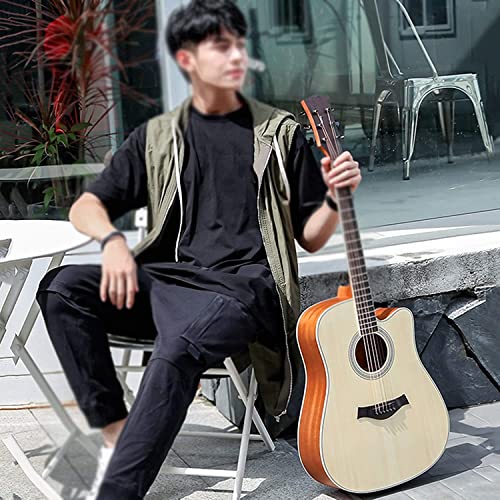 Full Size Guitar Guitar 6 String Silky Feel Sound Crisp C Shaped Neck Missing Corner Right Hand Adult Beginner Folk… - Les Beatles, Paul McCartney, John Lennon, RIngo Starr, George Harrison Full Size Guitar Guitar 6 String Silky Feel Sound Crisp C Shaped Neck Missing Corner Right Hand Adult Beginner Folk… – Image 4