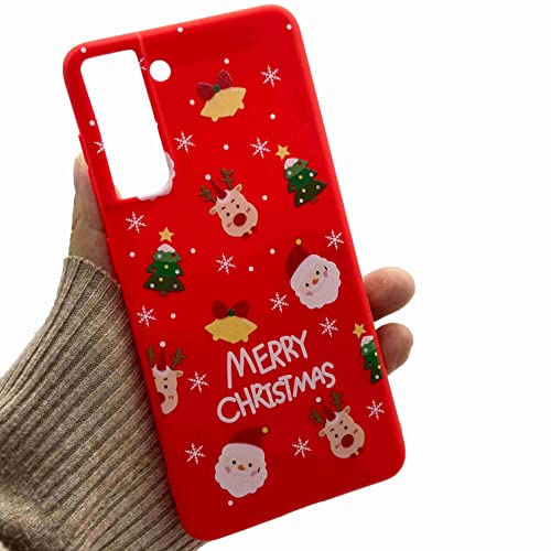 Funda para Samsung Galaxy S22 5G, funda de teléfono de Navidad para Samsung Galaxy S22 5G, goma suave delgada de silicona TPU para Navidad, Papá Noel, cuerpo completo, a prueba de golpes Cover