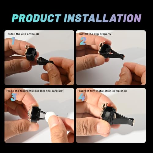 Image of 5 PCS sea turtle Car Decor, shining Air Freshener Vent ClipsCar Accessories Decoration for Refillable Outlet Diffuser, Universal for Most Cars (sea turtle)