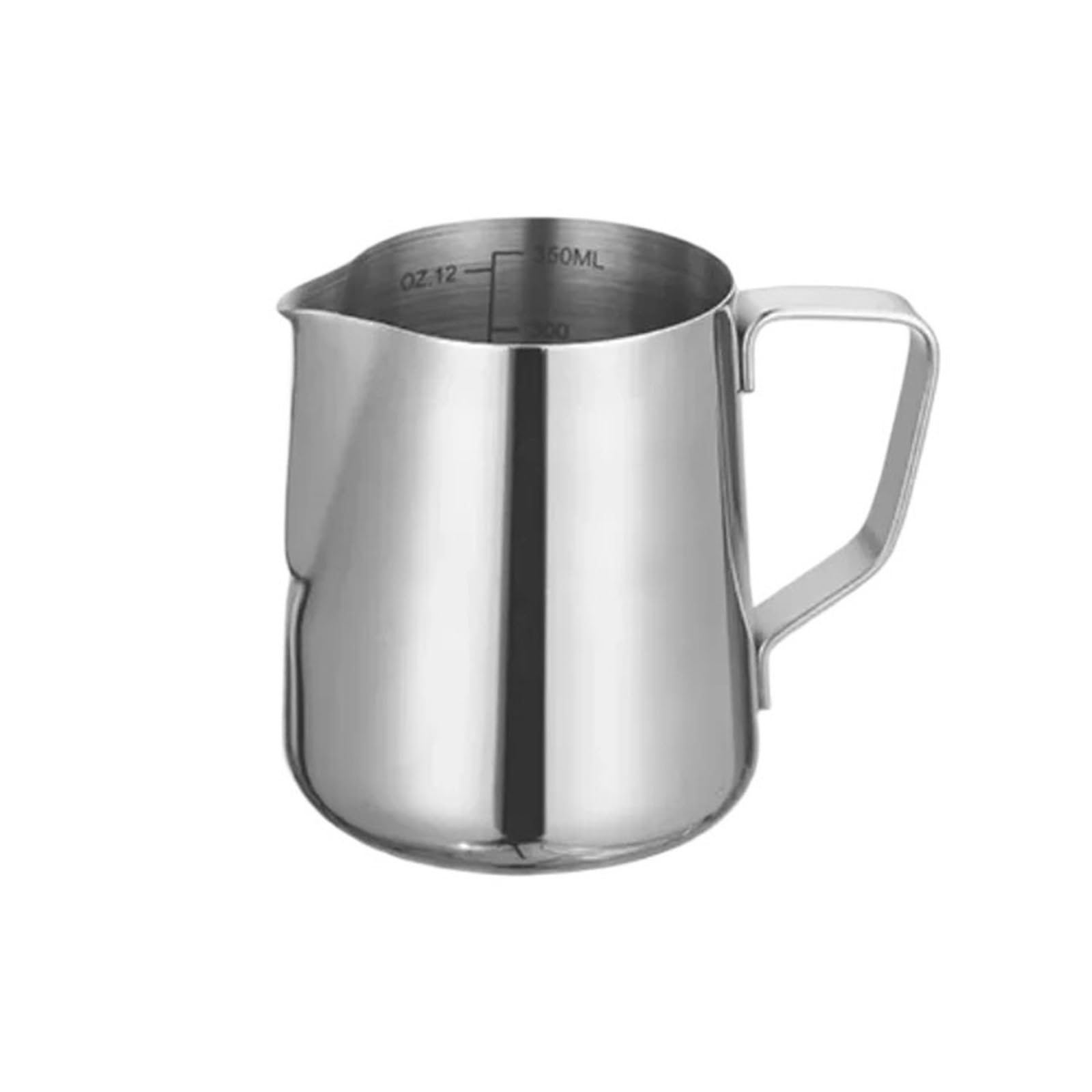 350/580/900 ml Milchkännchen, Aufschäumkrug aus Edelstahl, Kaffeetassenkännchen(350ML)