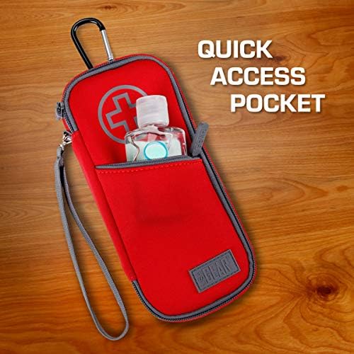 USA Gear Epipen Case Medical Bag - Medication Organizer Travel Bag, Insulated Bag with Emergency Card and Wrist Strap Compatible with Epipens, Insulin Needles, Inhaler, Ice Packs. Syringes and more