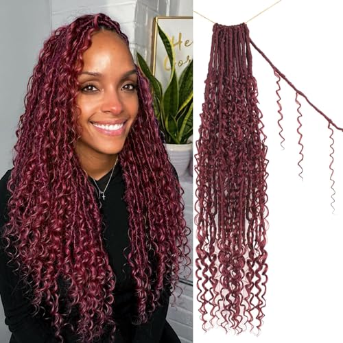 Boho Faux Locs Crochet Hair 24 Inch Soft crochet hair for black women