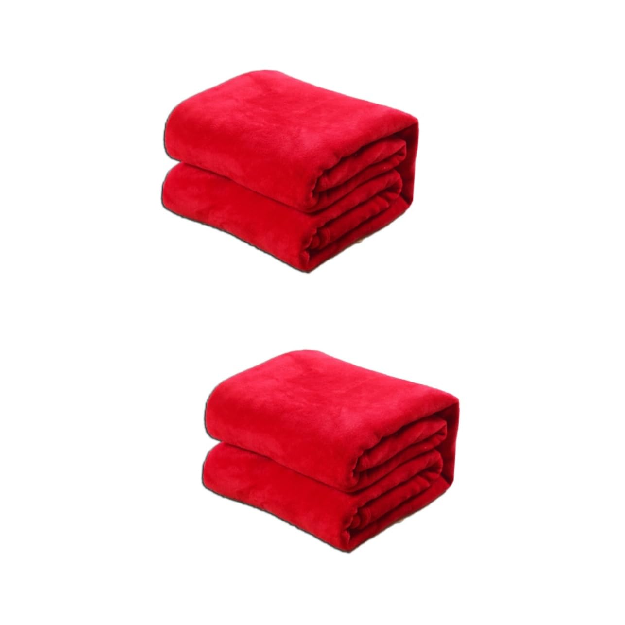 Zerodeko 2pcs Gorgeous Flannel Pet Blanket Cozy Fleece Solid Pet Blanket for Bedding and Thermal Comfort