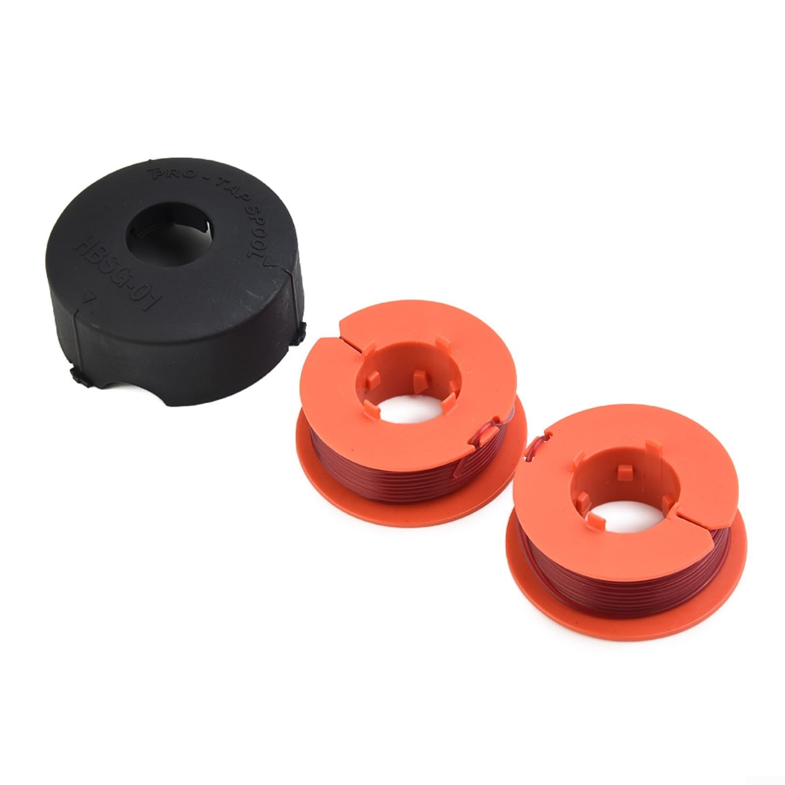 Copertura per bobina decespugliatore, diametro 1,6 mm, lunghezza 8 m, adatta per Bosch Art 23 26 30 Combitrim Easytrim Pro, testa di ricambio per rubinetto, 3 pezzi