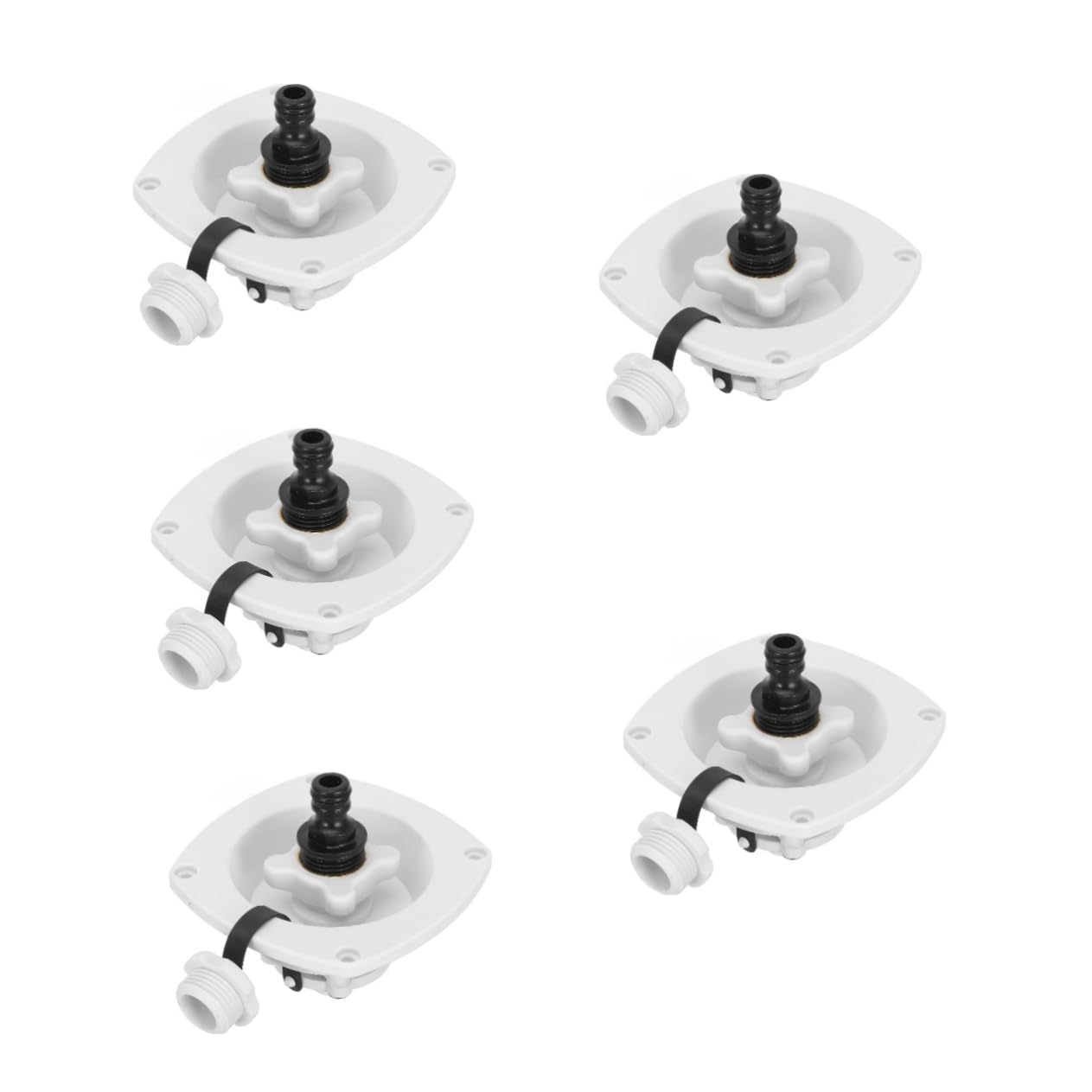 SOLUSTRE 5piezas Tapa De De Agua Para Rv y Remolques Tapa De Entrada De Agua Adaptador Accesorio De Modificación Para Vehículos Recreativos Construcción Diseño Elegante y