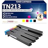 ➤【Imprimantes compatibles】La cartouche de toner usagé compatible TN213 est compatible avec les imprimantes pour Konica Minolta bizhub C203 et C253.