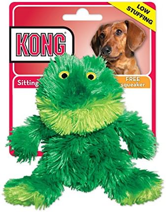 stuffed frog dog toy