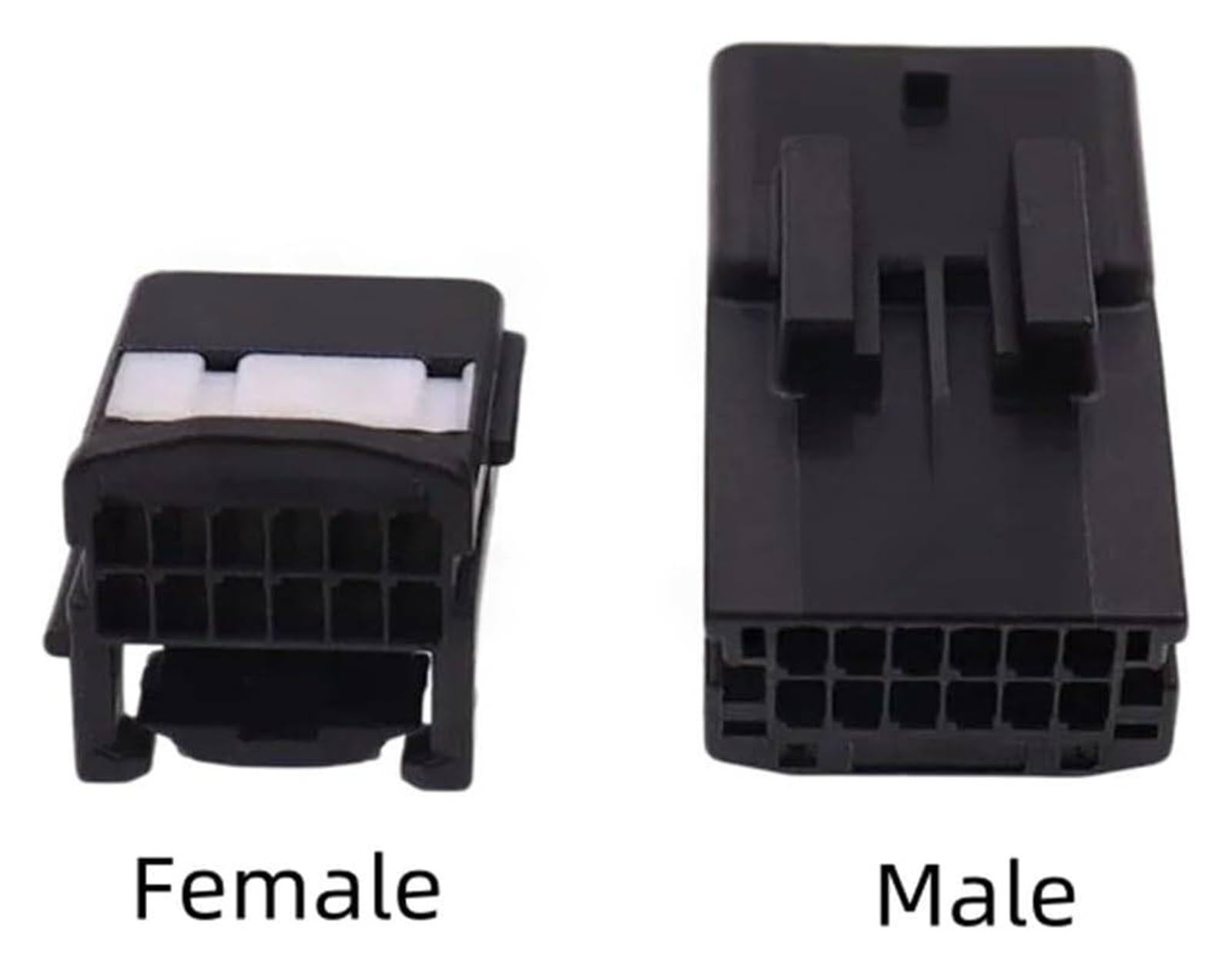 Connettore elettrico a filo da 12 pin da 1/5/10 pezzi(Female With Wires,10pcs)
