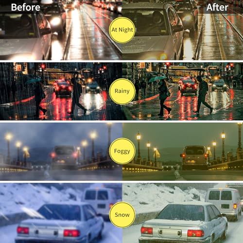 Face Shadow Night Driving Glasses Ultralight to Fit Over Glasses for Women Men, Anti Glare Polarized HD Night Vision Glasses4