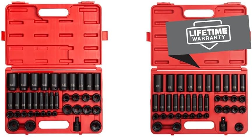 SUNEX TOOLS 2668, 1/2 Inch Drive Master Impact Socket Set, 39-Piece, SAE & 2669, 1/2 Inch Drive Master Impact Socket Set, 39-Piece, 9mm-30mm, Standard/Deep, Cr-Mo Steel