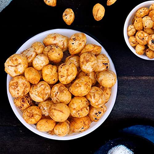 Evolve Gift Hamper Roasted Phool Makhana Combo, Healthy Foxnuts Snacks for Kids, Adults | Fiber Rich, Gluten Free |Cheese, Pudina, Sriracha, Tomato, Salt Pepper - Pack of 5, 60g Each