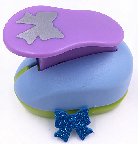Tech-P® Creative Life(2Cm-2.5Cm) Multi-Pattern Hand Press Album Cards Paper Craft Punch,Card Scrapbooking Engraving Kid Cut Diy Handmade Hole Puncher. (Bow) #TOP6