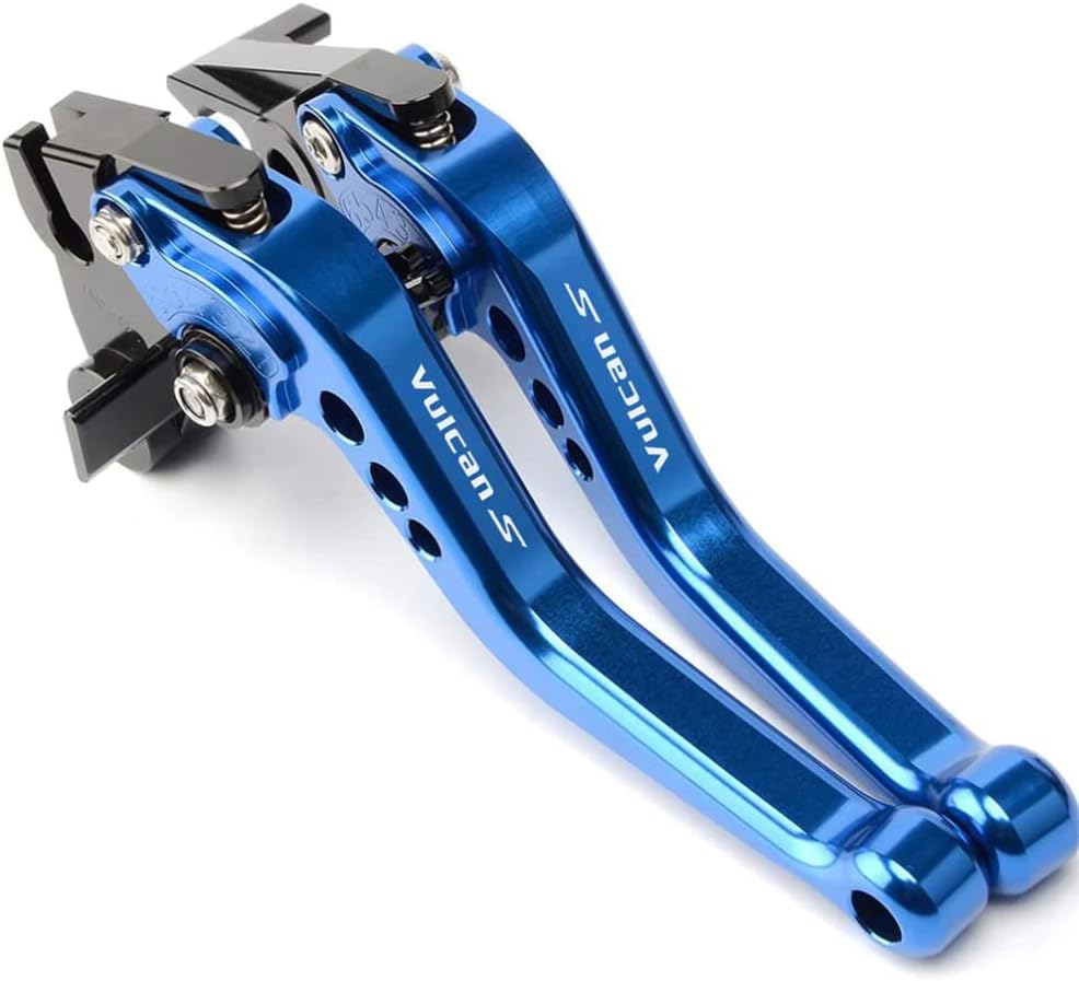 ESPEEDMTC for Kawasaki Vulcan S 2015-2022 Modified CNC Aluminum Alloy 6-Stage Adjustable Short Brake Clutch Lever Accessories (Blue)