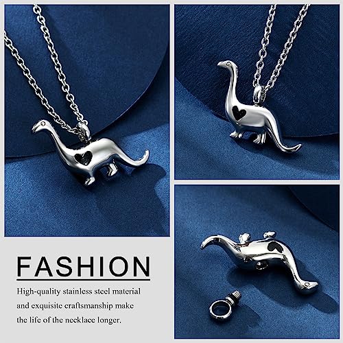 Bijou cinéraire constantlife, collier urne avec pendentif dinosaure